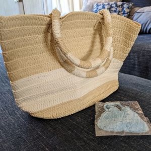 NWOT Altru Straw Tote from Causebox
